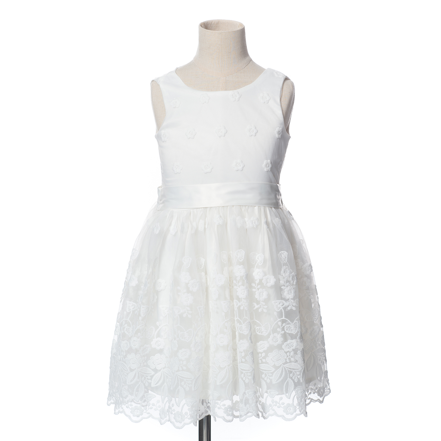 white tea party dress